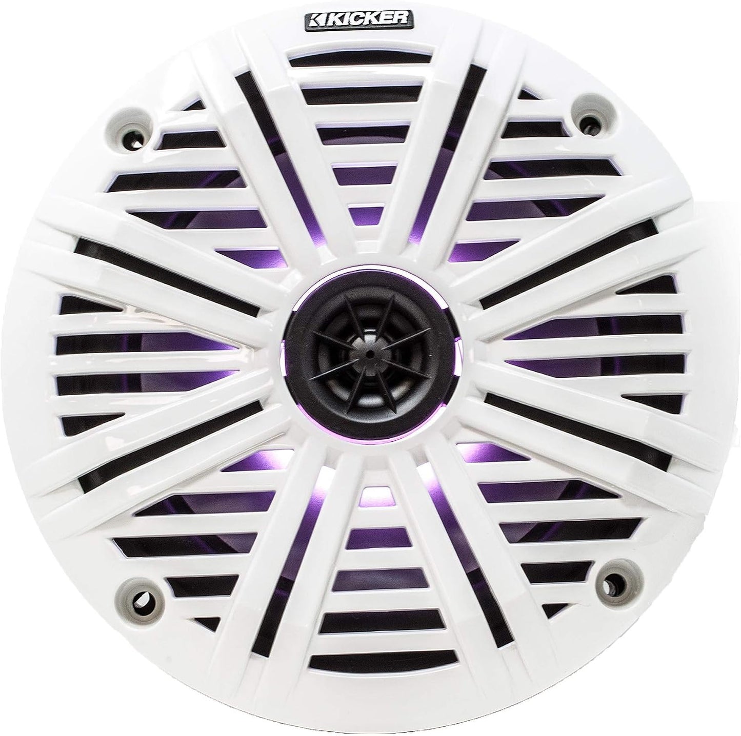 6.5" LED Marine Speakers (1 Pair) White Salt Water Grills OEM Replacement Speakers