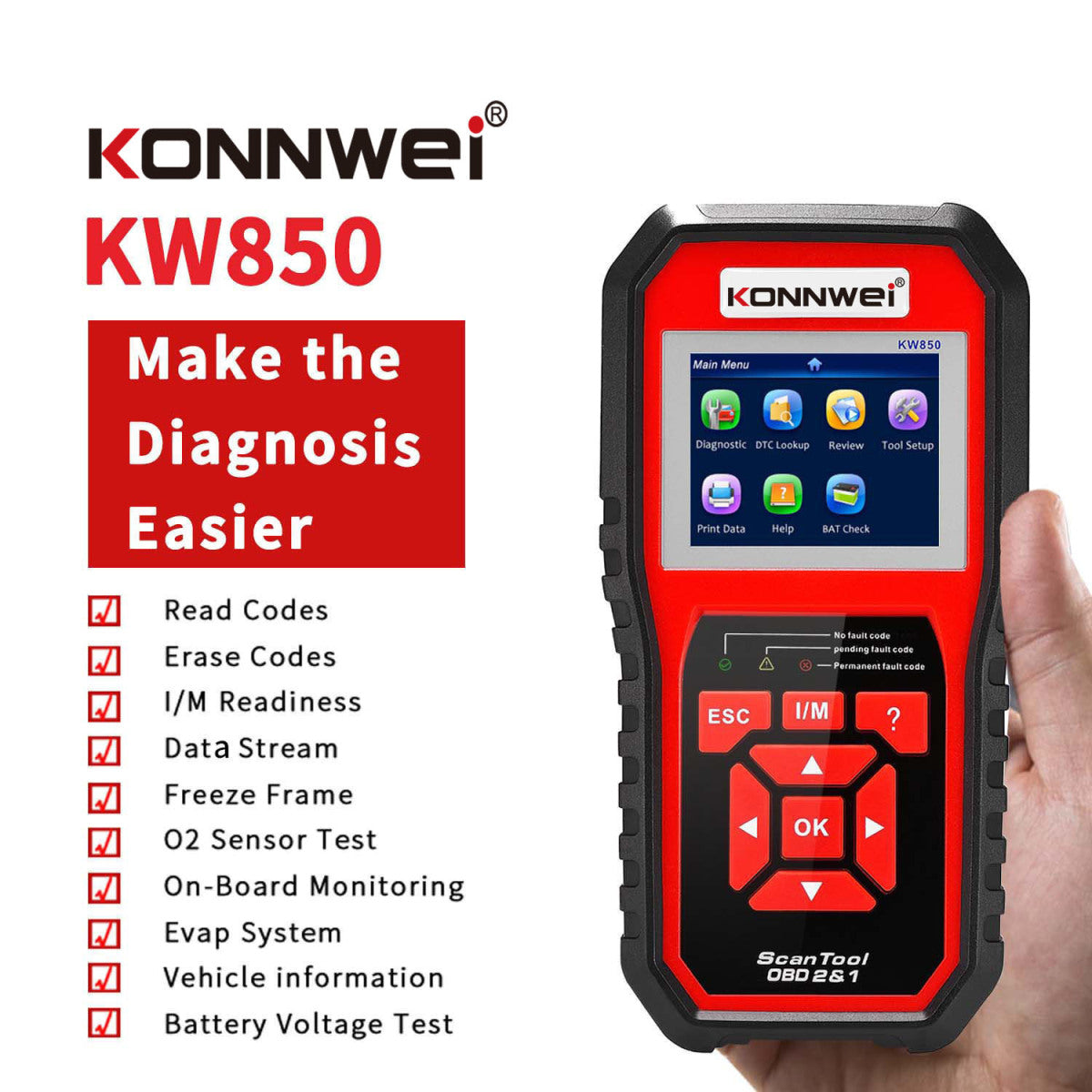 OBD2 Bluetooth Car Diagnostic Scanner - in use