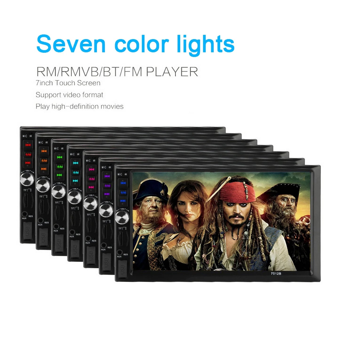 Double Din Car Stereo Car Audio Car Radio Player 7-Inch HD Touch Screen with Multimedia