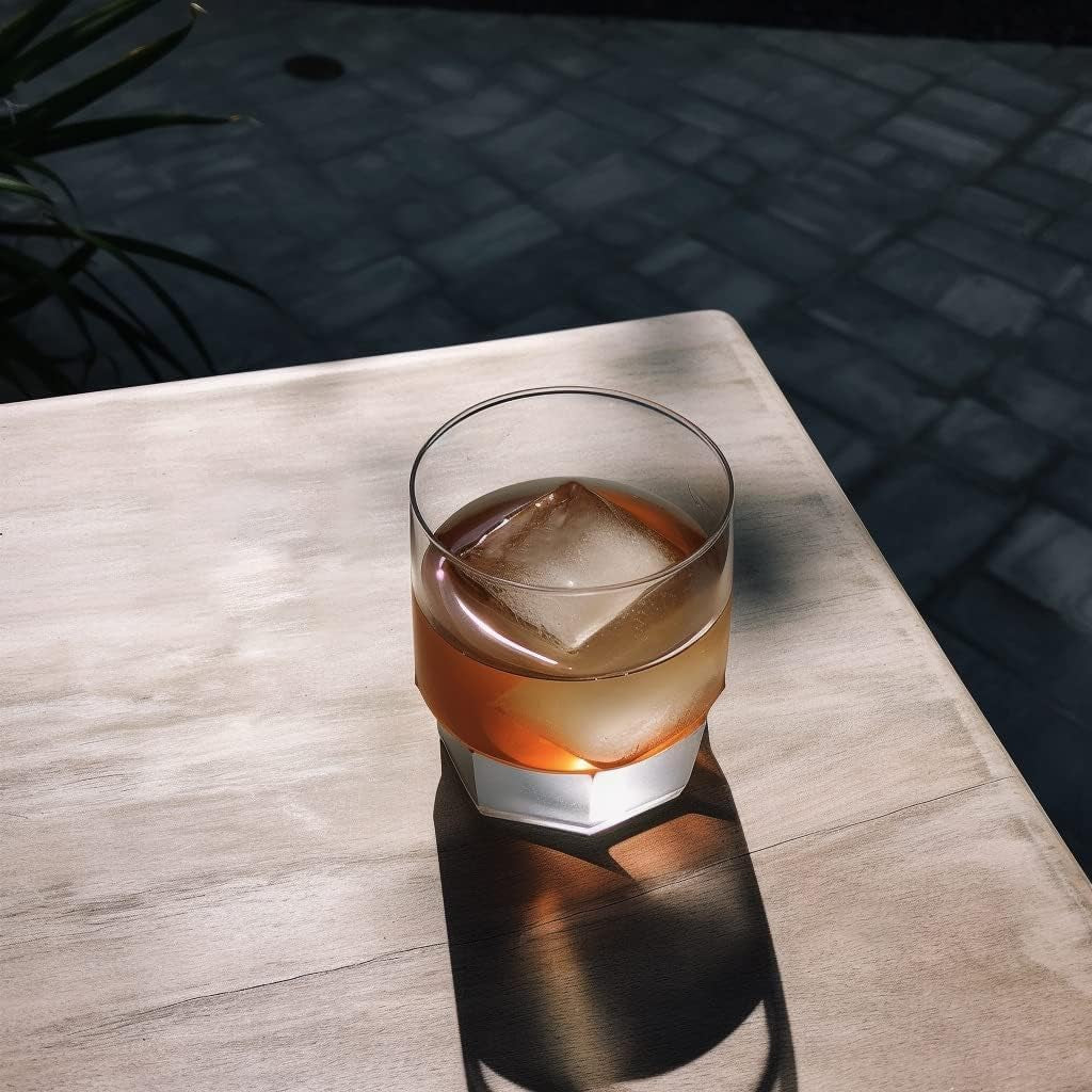 Ball Ice Cube Tray and Big Cube Molds for Whiskey, Slow Melting Set | 100% Silicone, No Plastic, Easy Release, Sphere & Square Combo, Ideal for Gifting & Elevating Cocktails at Home