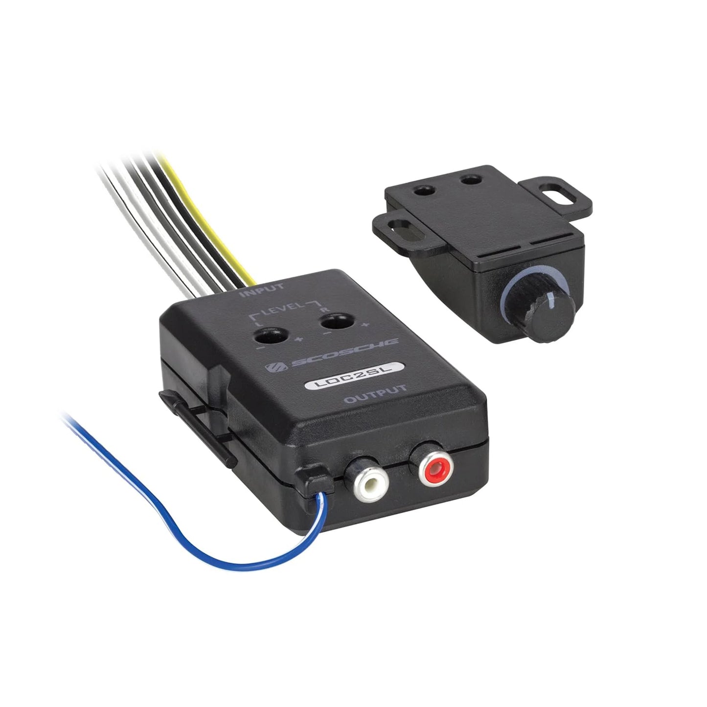 LOC2SL-WM1SD Line Output Converter W/ Remote Control Knob RCA Converter Quality Sound Car Audio