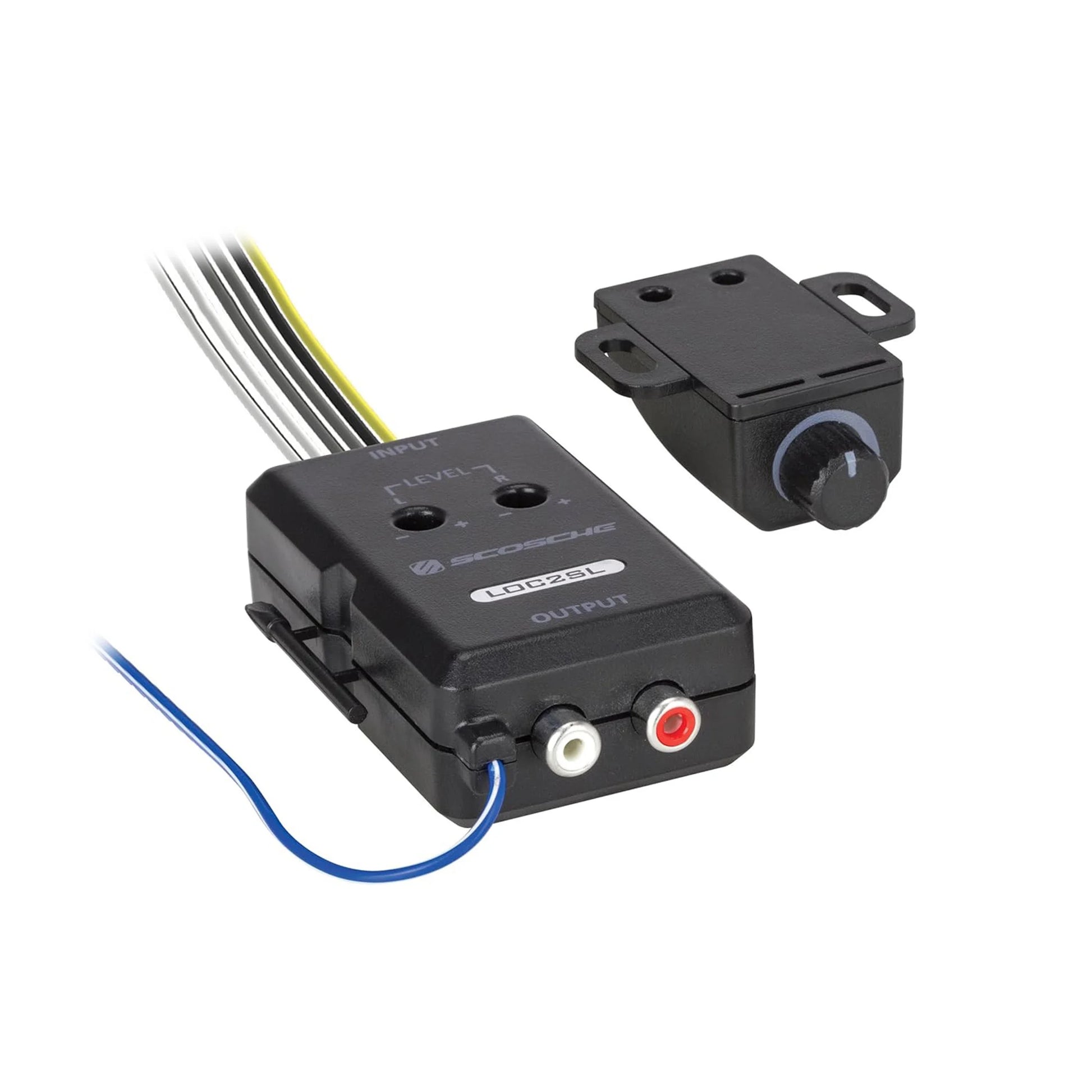 LOC2SL-WM1SD Line Output Converter W/ Remote Control Knob RCA Converter Quality Sound Car Audio
