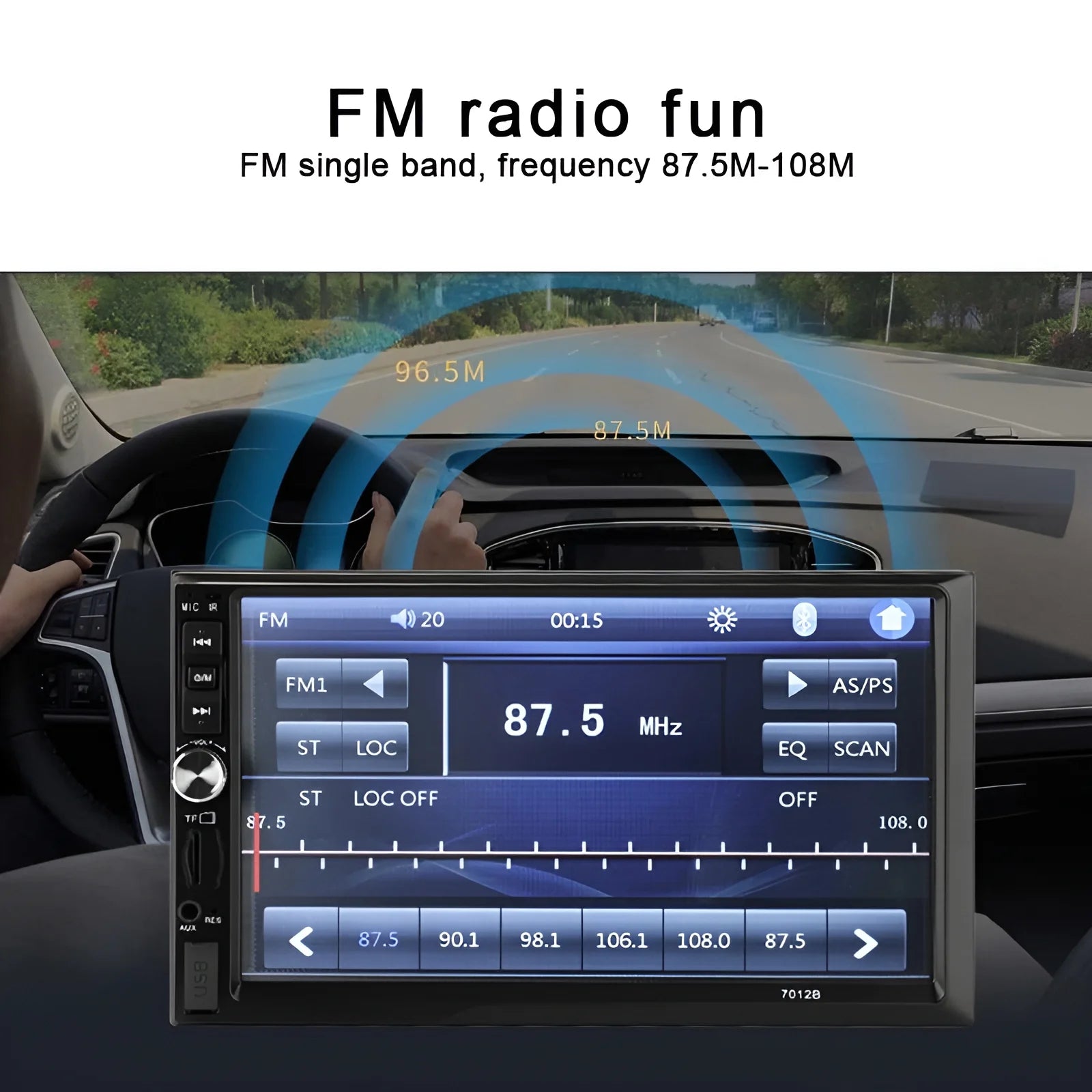 Double Din Car Stereo Car Audio Car Radio Player 7-Inch HD Touch Screen with Multimedia