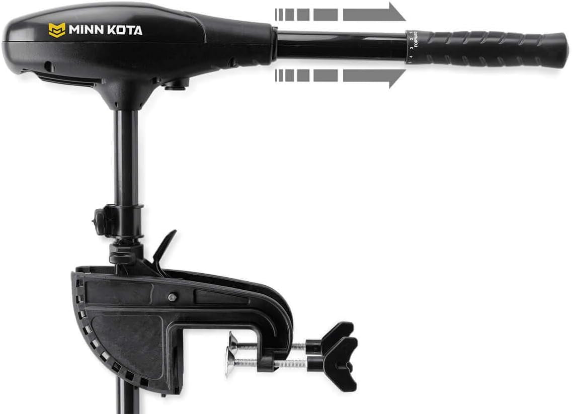 Endura Max Transom-Mount Electric Trolling Motor – 55 Lb. Thrust, 42 In. Shaft, Freshwater