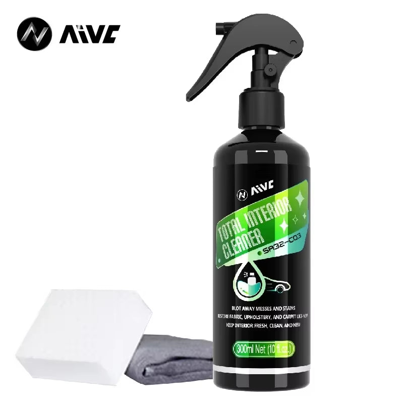 Car Total Interior Cleaner Agent Ceiling Cleaner Leather Flannel Woven Fabric Water Free Multipurpose Auto Dash Cleaning Tool
