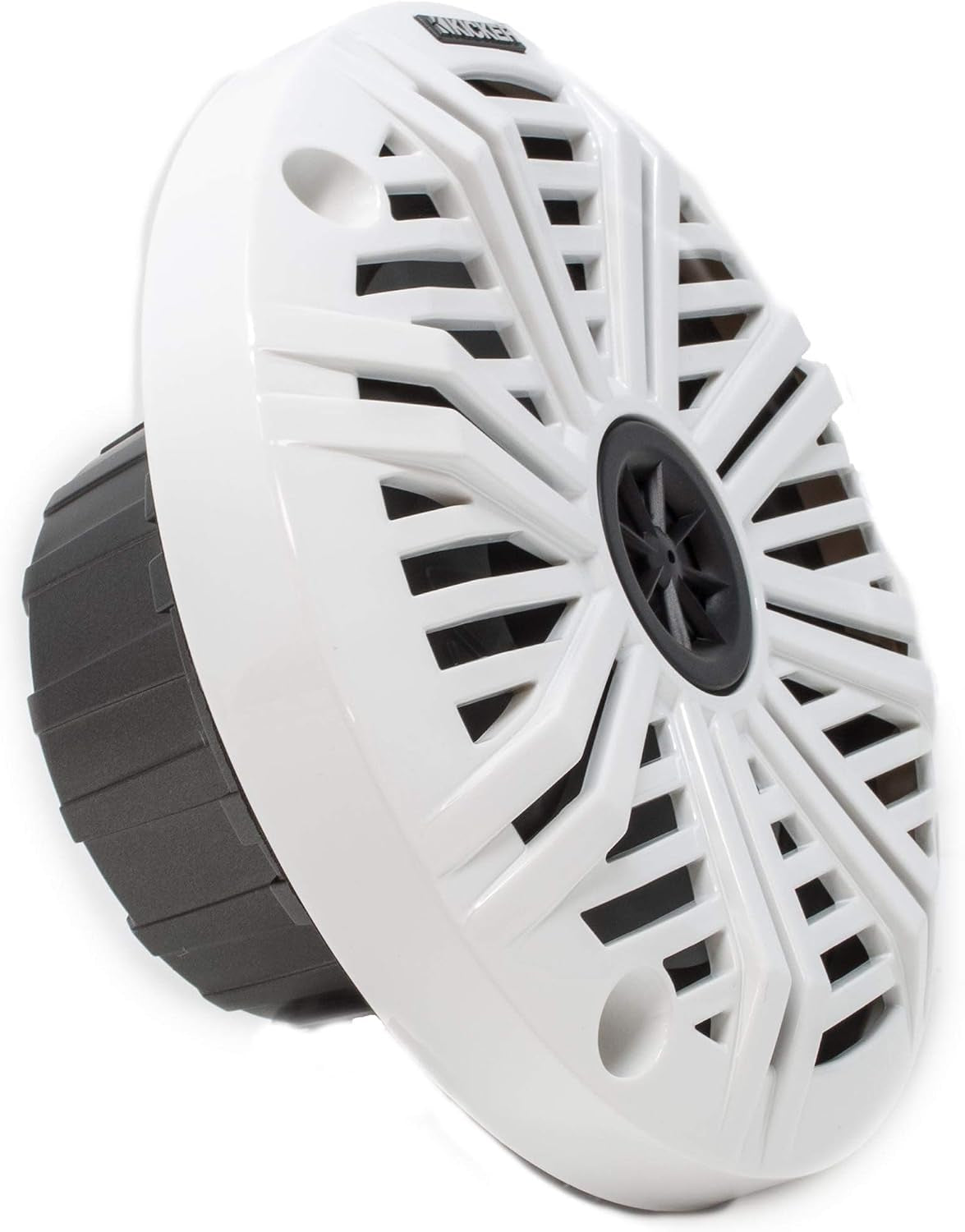 6.5" LED Marine Speakers (1 Pair) White Salt Water Grills OEM Replacement Speakers