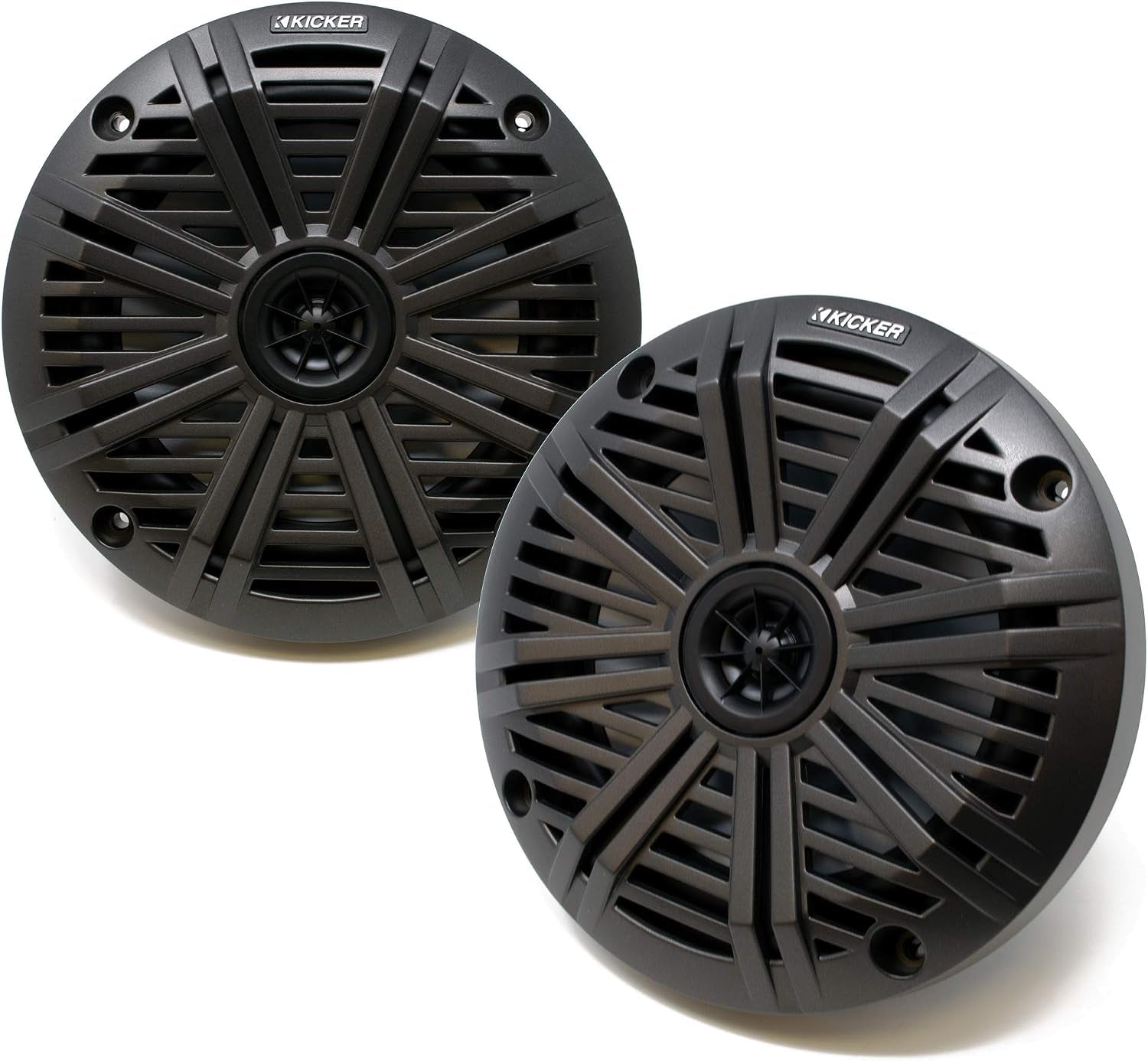 6.5" Marine Speakers (2 Pair) Charcoal Salt Water Grills OEM Replacement Speakers