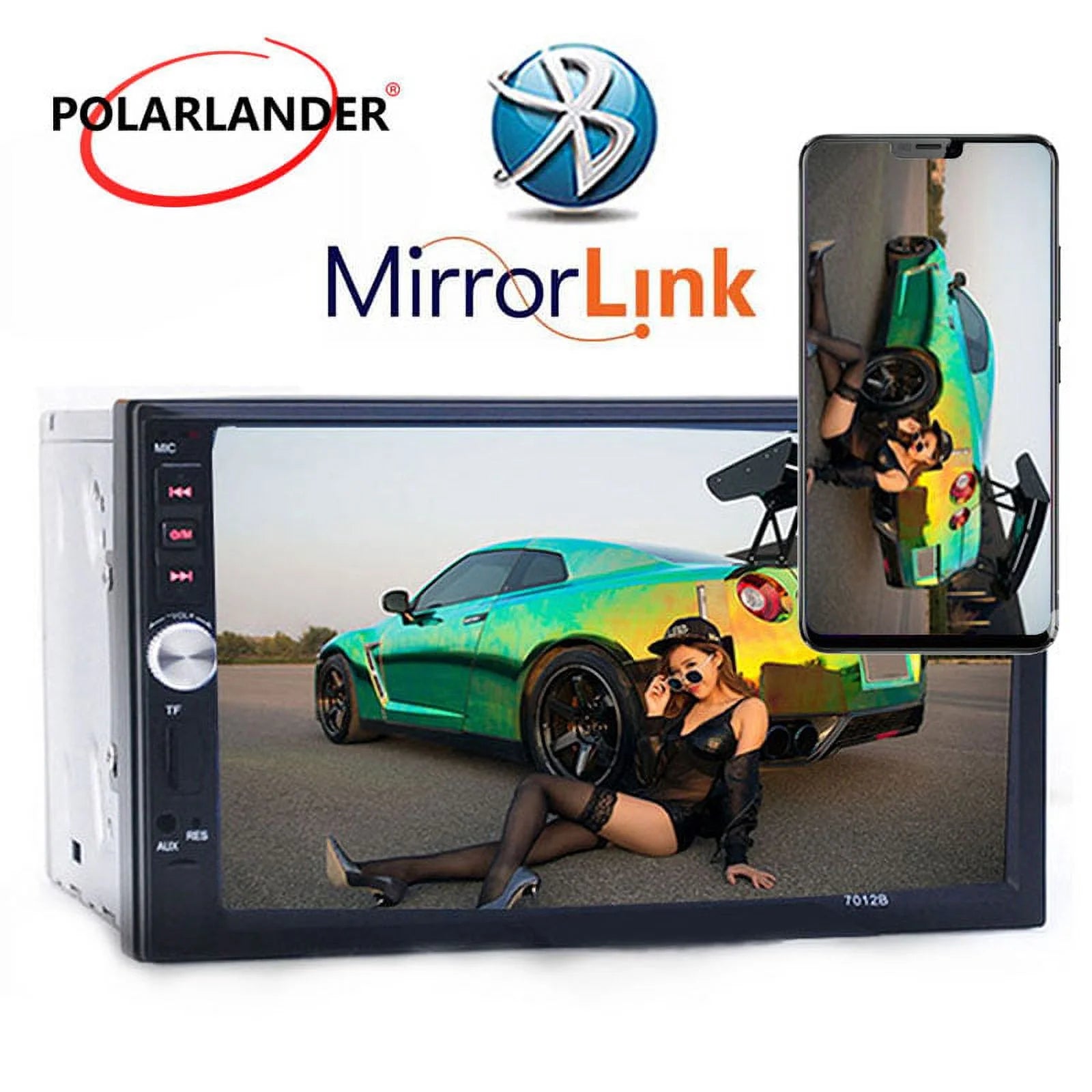 Double Din Car Stereo Car Audio Car Radio Player 7-Inch HD Touch Screen with Multimedia