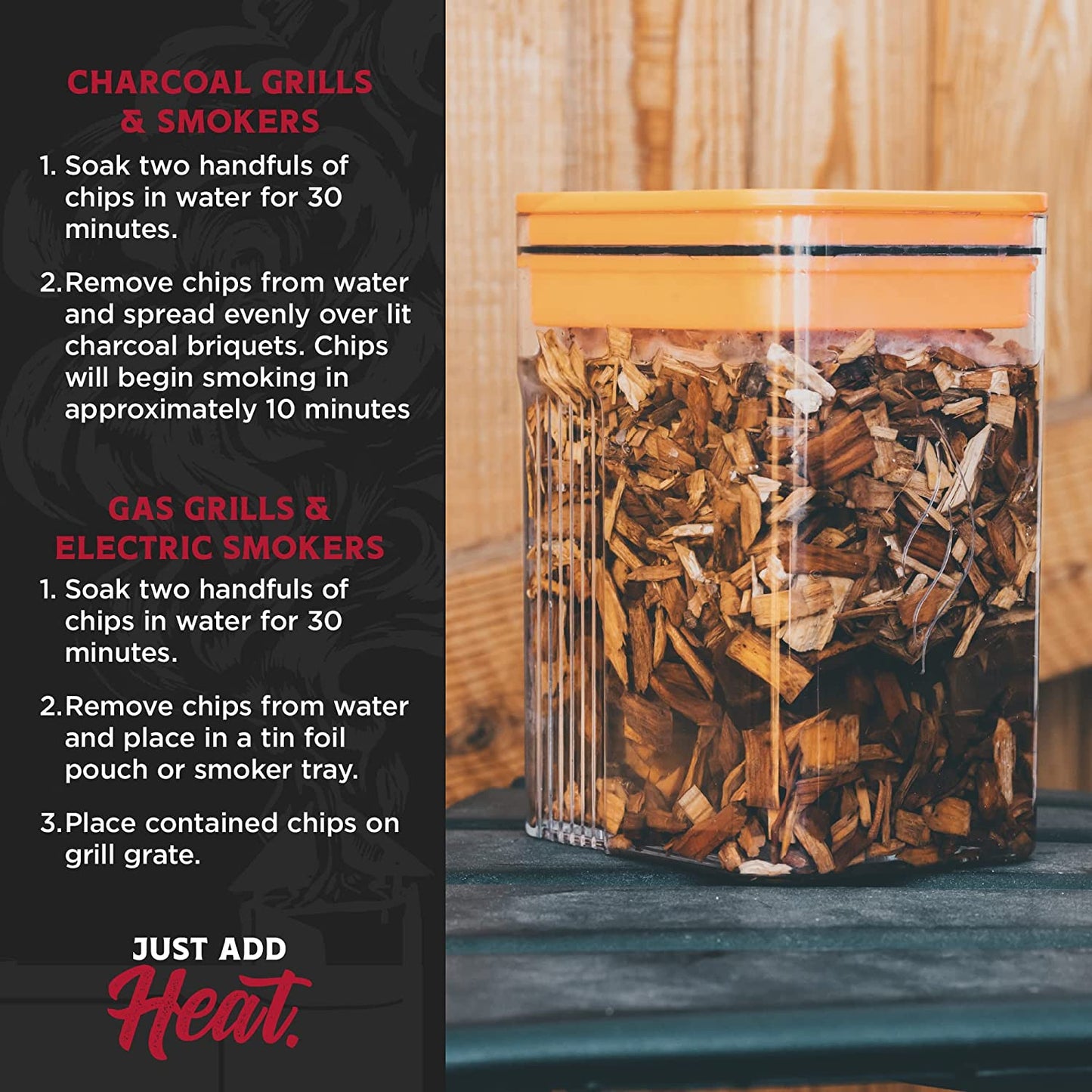 Premium 100% All Natural Hardwood Smoking Chips, Works with All Grills, Cherry