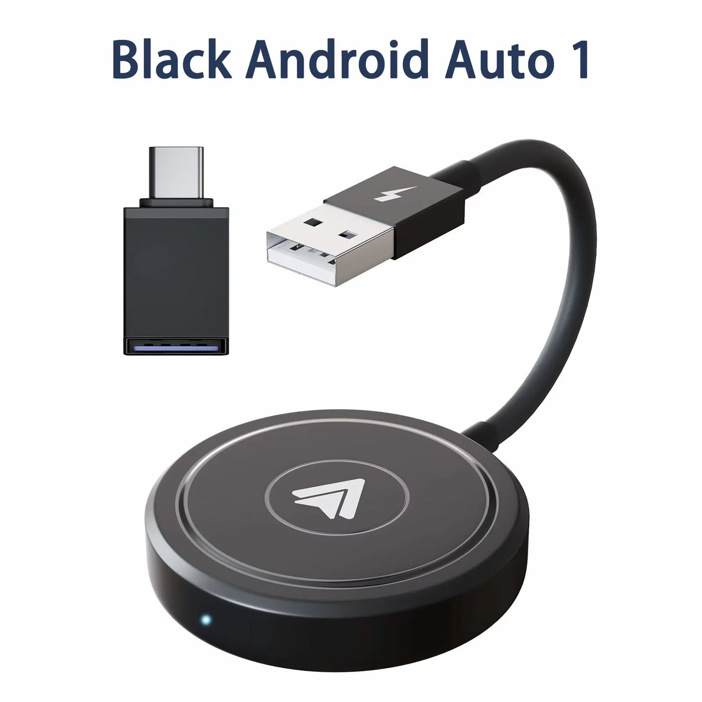 Wireless Android Auto Car Adapter, Wireless Carplay Dongle Convert Wired to Wireless for Android/Iphone Plug and Play