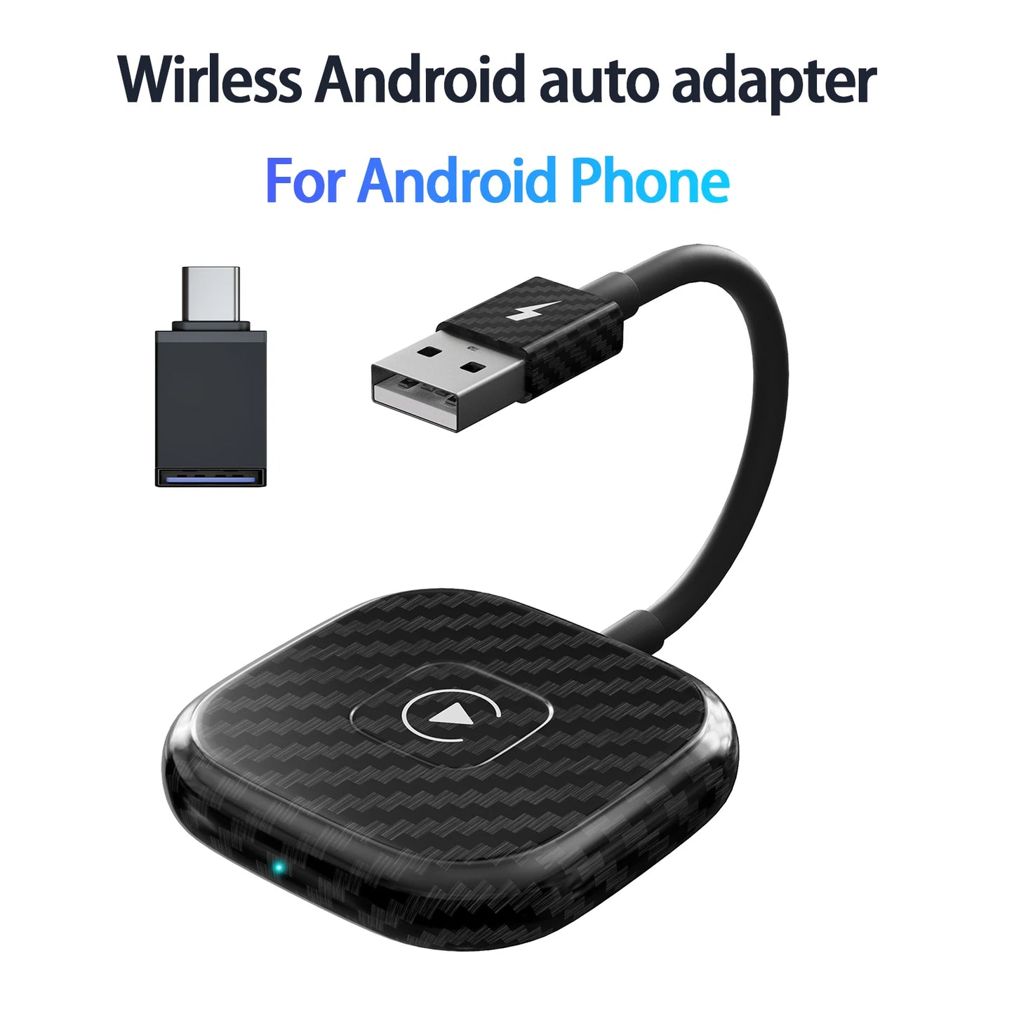 Wireless Android Auto Car Adapter, Wireless Carplay Dongle Convert Wired to Wireless for Android/Iphone Plug and Play