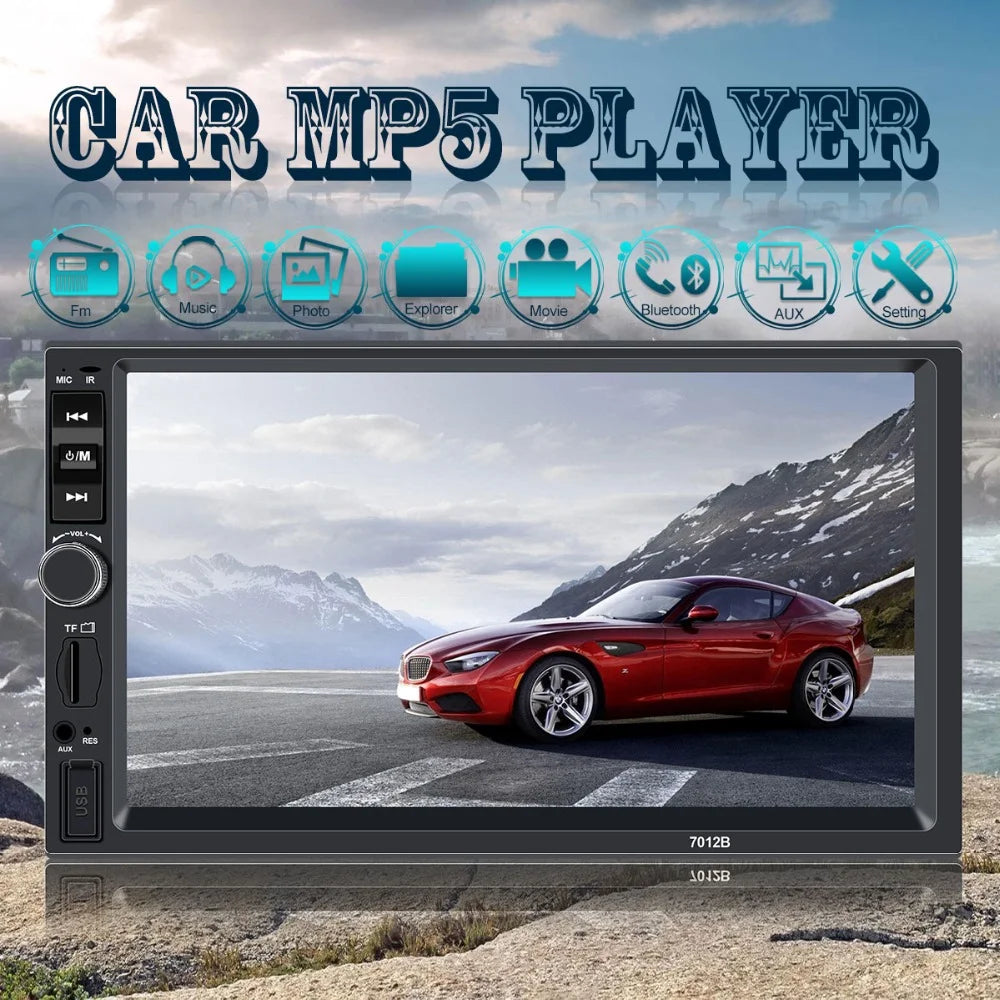 Double Din Car Stereo Car Audio Car Radio Player 7-Inch HD Touch Screen with Multimedia