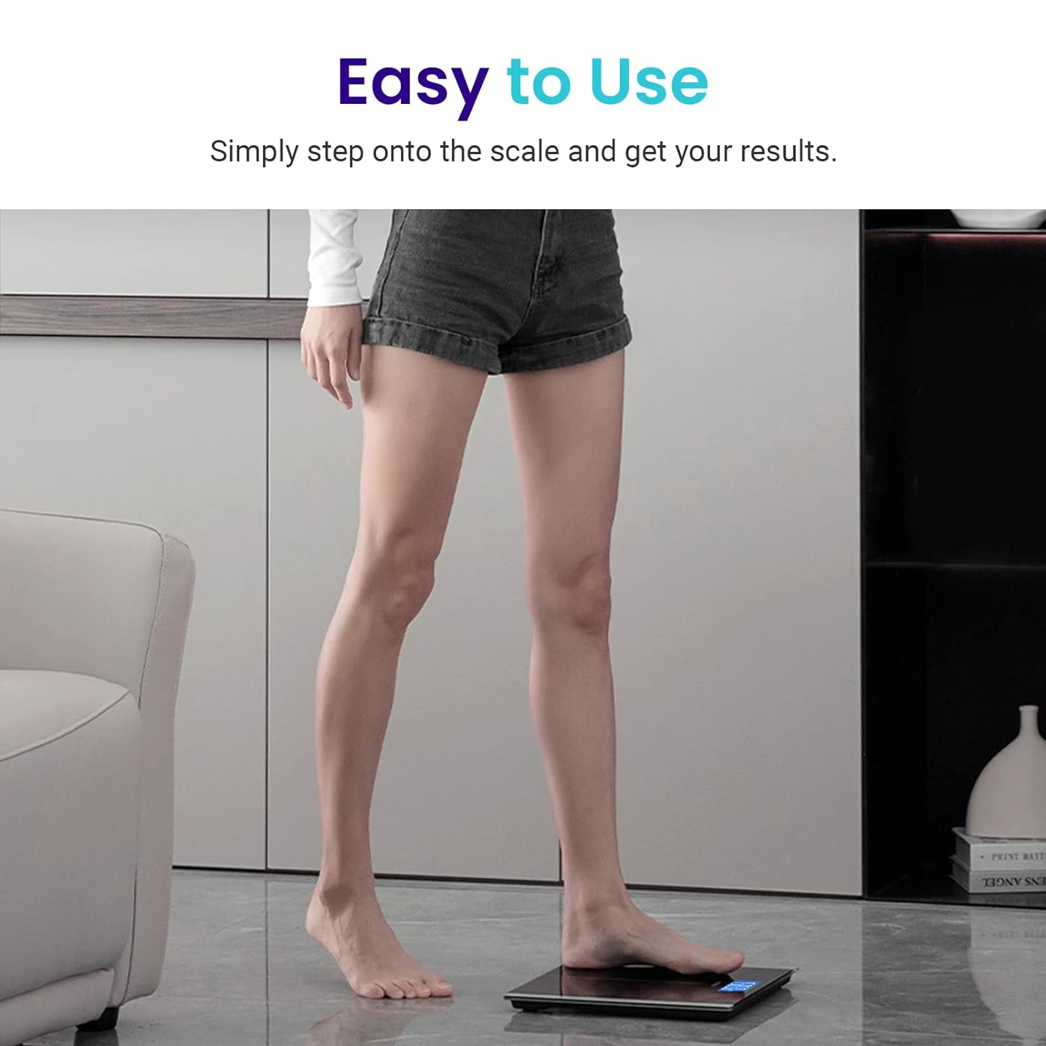 Bathroom Scale for Body Weight, Digital, Highly Accurate, 400 Lbs | Large 6Mm Tempered Glass Platform, Clear LCD Display, Batteries Included, Safe Electronic Weighing for Daily Home Use
