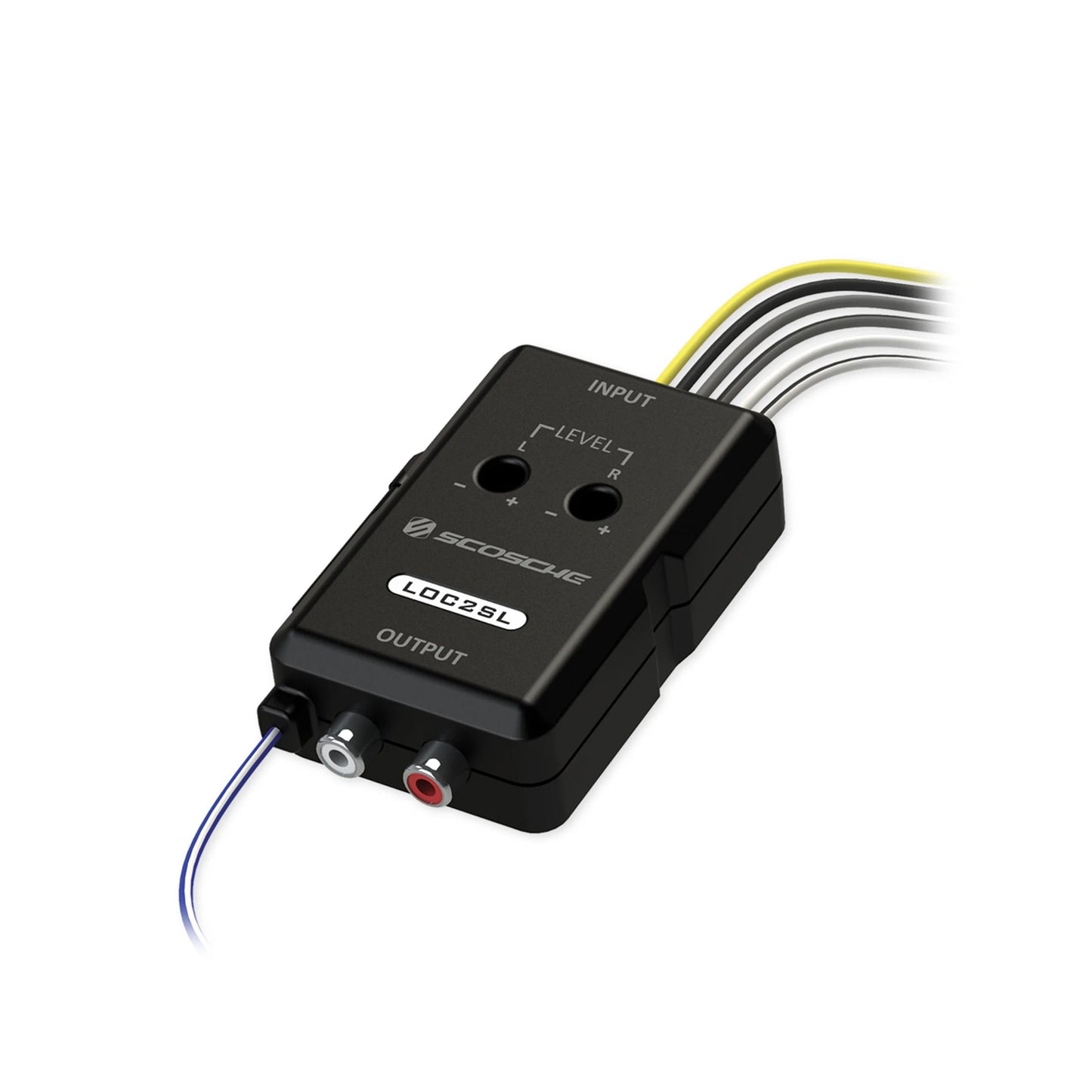 LOC2SL-WM1SD Line Output Converter W/ Remote Control Knob RCA Converter Quality Sound Car Audio
