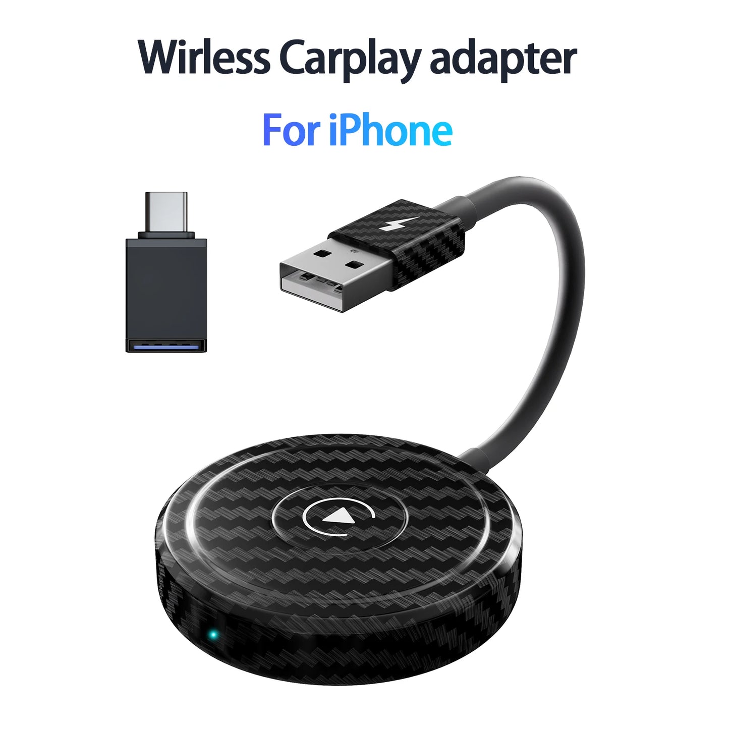 Wireless Android Auto Car Adapter, Wireless Carplay Dongle Convert Wired to Wireless for Android/Iphone Plug and Play