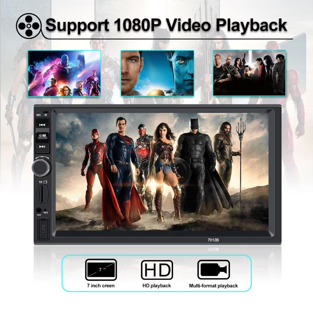 Double Din Car Stereo Car Audio Car Radio Player 7-Inch HD Touch Screen with Multimedia