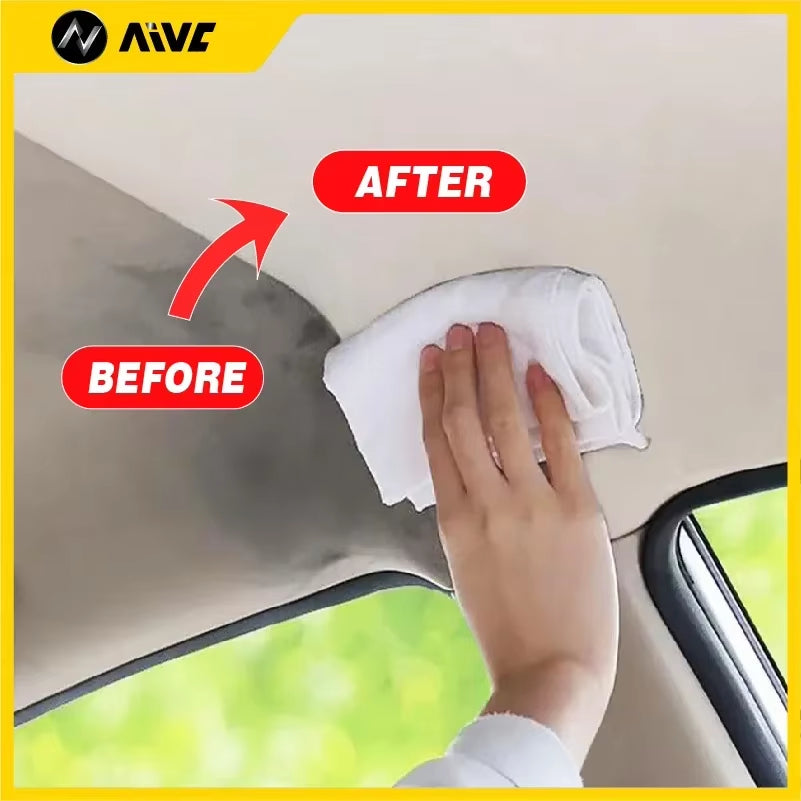 Car Total Interior Cleaner Agent Ceiling Cleaner Leather Flannel Woven Fabric Water Free Multipurpose Auto Dash Cleaning Tool