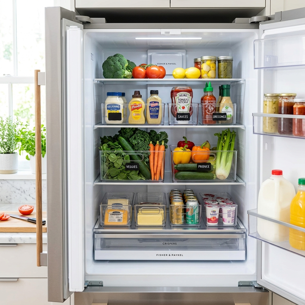 Refrigerator Organizer Bins lifestyle image