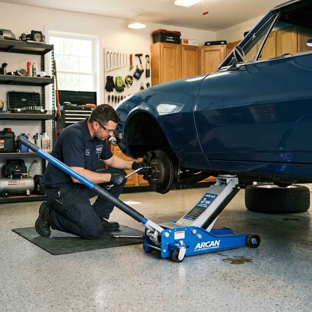 Low Profile Floor Jack lifestyle image