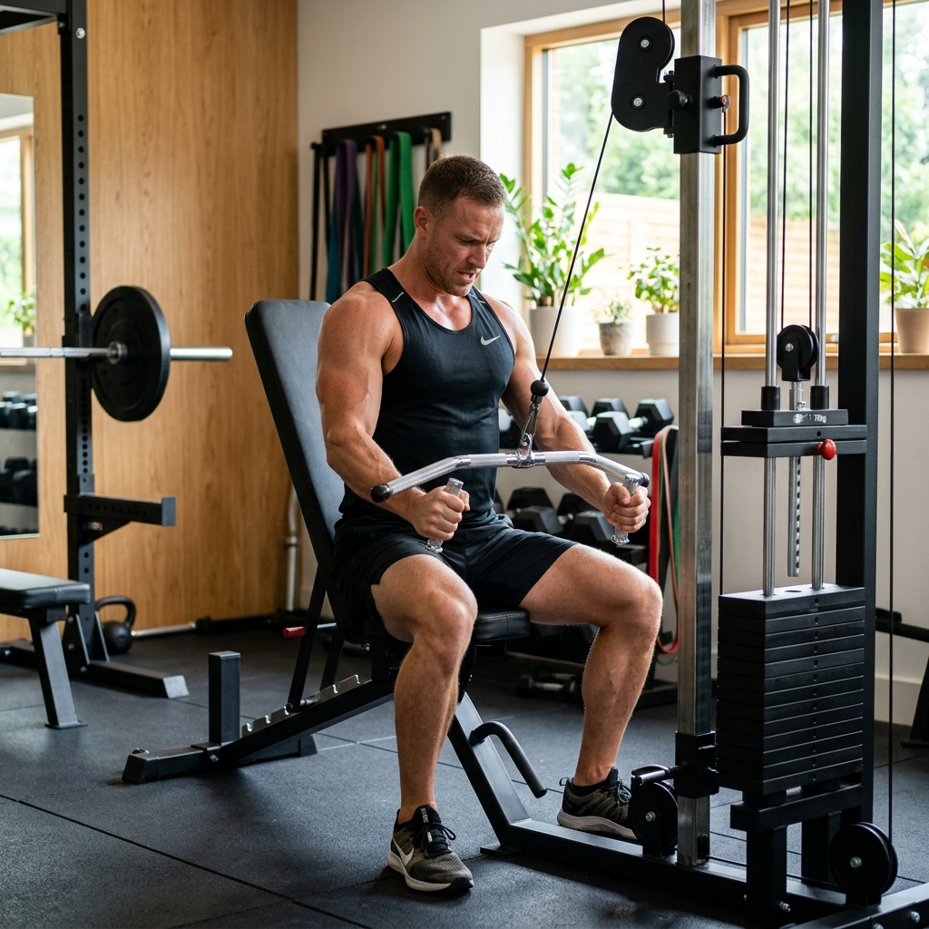 Push Down Bar Chest Workout Equipment lifestyle image