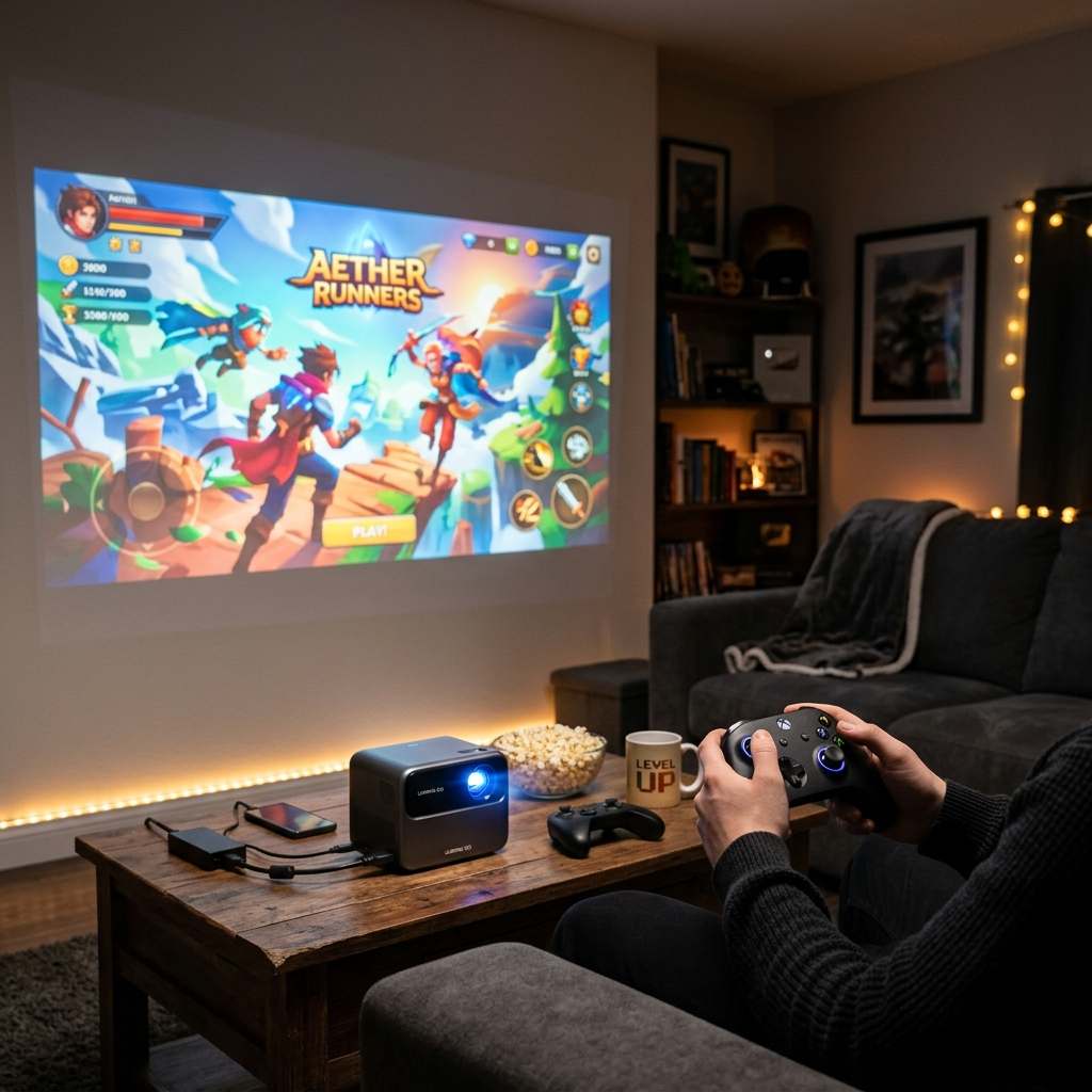 S40MAX Gaming Projector lifestyle image