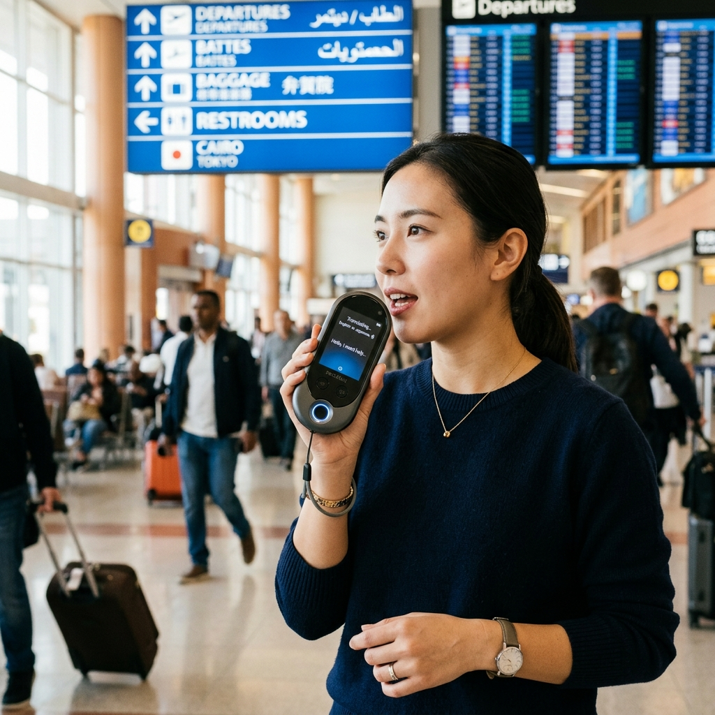 AI Language Translator Device lifestyle image
