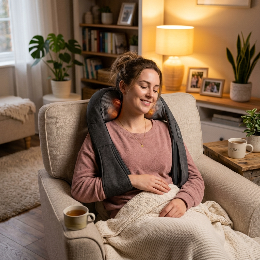 Neck Shoulder Massager Pillow lifestyle image