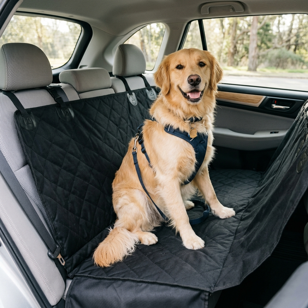 Dog Car Seat Cover lifestyle image