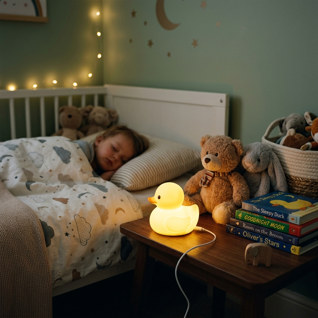 Duck Silicone Night Light lifestyle image