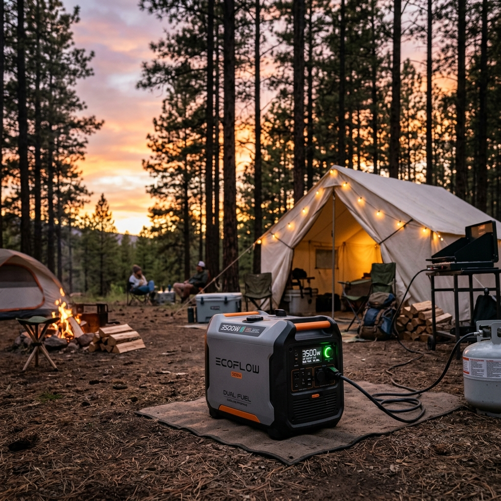 3500W Dual Fuel Inverter Generator lifestyle image