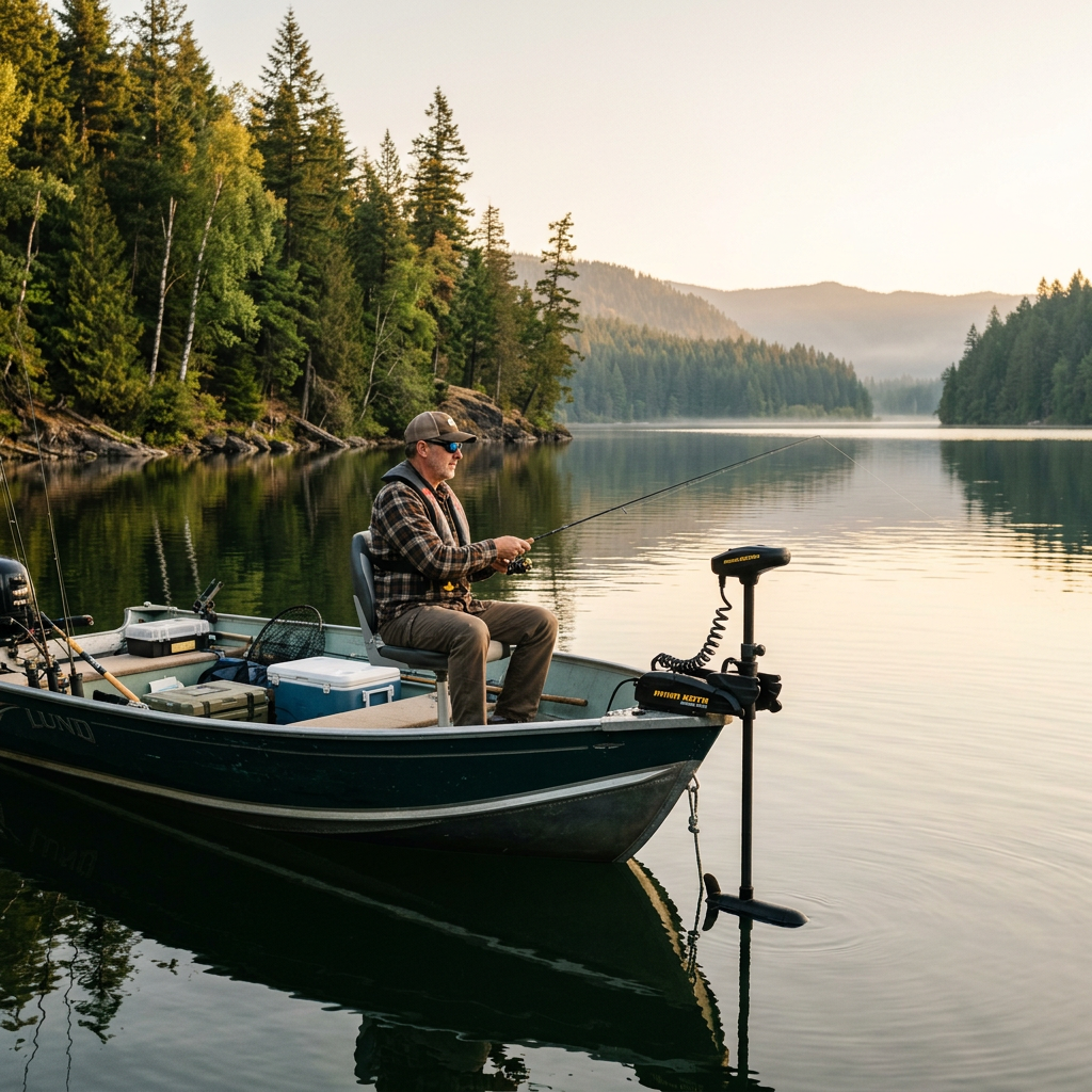Electric Trolling Motor 55lb lifestyle image